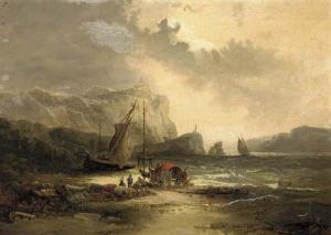 FRENCH SCHOOL,Unloading the boats on the shore,1793,Christie's GB 2002-01-17