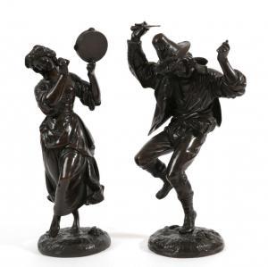 FRENCH SCHOOL (XIX),Figures of Peasant Dancers,19th century,Tennant's GB 2019-03-23