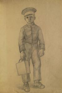 FRENCH SCHOOL (XIX),Portrait of a young cadet standing full-length in ,Rosebery's GB 2018-03-21