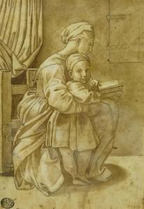 FRENCH SCHOOL (XVII),Christ and His Mother Study,17th-18th century,David Duggleby Limited 2019-06-07
