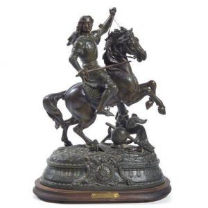 FRENCH SCHOOL (XX),Jeanne d'Arc au Siege d'Orleans,20th century,Clars Auction Gallery US 2021-08-14