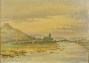 FRENCH SCHOOL (XX),Paysage fluvial,1900,Saint Germain en Laye encheres-F. Laurent FR 2017-12-17