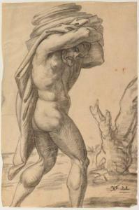 FRENET Jean Baptiste 1859-1929,Hercule portant une colonne,19th century,Millon & Associés 2018-10-15