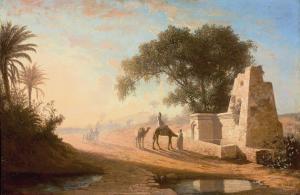 FRERE Ch. Theodore, Bey 1814-1888,A fountain in the desert,Christie's GB 2010-06-15