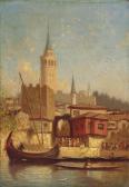 FRERE Ch. Theodore, Bey 1814-1888,The Galata Tower, Constantinople,Christie's GB 2015-06-15