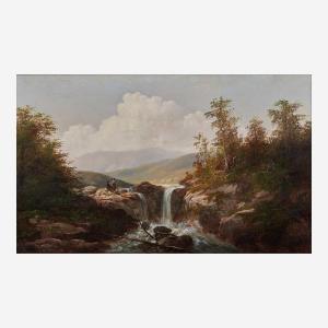 FRERICHS Wilhelm Charles Antony 1829-1905,Couple by a Waterfall,Freeman US 2022-06-07