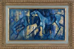 FREUND Rudolf 1915,running horses,1915,Pook & Pook US 2012-06-29