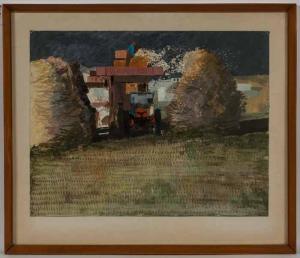 FREWIN Kenneth 1900-1900,TRACTOR AND HAY BAILS,1968,McTear's GB 2016-01-17