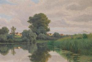FREY Eugene 1864-1930,L'Oise à Cergy,Art Valorem FR 2018-12-12
