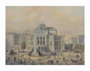 FREY Johann Wilhelm 1830-1909,The Volkstheater, Vienna,Christie's GB 2017-07-19