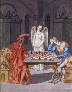 FREY Josef Gabriel,Der Schachspieler,1852,Jeschke-Greve-Hauff-Van Vliet DE 2017-09-29