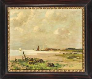 FREY Wilhelm 1826-1911,Niederländische Küstenlandschaft,Historia Auctionata DE 2019-10-18