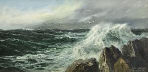 FREYBERG Edgar 1927-2017,'Surf' Waves Breaking on a Crag,David Duggleby Limited GB 2024-05-16