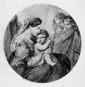 FREYBERG Maria Electrina,Maria, sitzend mit dem Jesusknaben,1814,Galerie Bassenge DE 2012-11-29