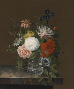 FREYDANCK Friedrich Wilhelm,Bouquet of Flowers in a Crystal Vase,2012,Palais Dorotheum 2012-12-11