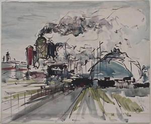 FREYMAN Gertrude 1901-1994,Oil Refinery,1925,Rachel Davis US 2007-09-15