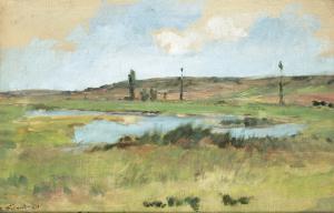 FRIANT Émile 1863-1932,LANDSCAPE WITH A POND,1879,Sotheby's GB 2018-06-21