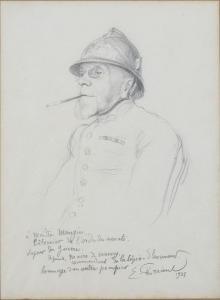 FRIANT Émile,Portrait de Maître MANGIN "Bâtonnier de l'Ordre de,Chayette et Cheval 2024-04-12