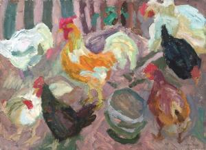 FRIDMAN Karl Sholomovich 1926,Chickens,Sovcom RU 2021-12-14