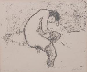 FRIEBERT Joseph 1908,Nude and Waiting,1972,Hindman US 2016-11-04