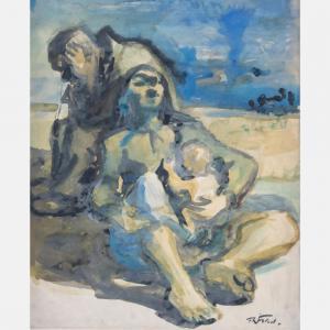 FRIED Theodore 1902-1980,Mother and Child within a Desert Landscape,Gray's Auctioneers US 2018-12-05