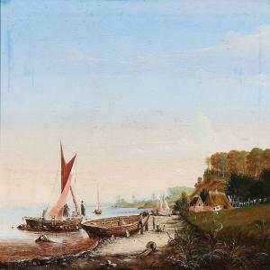 FRIEDLAENDER Julius 1810-1861,Fishermen at a Danish shore,Bruun Rasmussen DK 2015-06-15