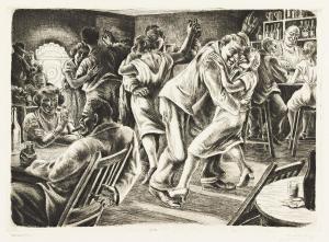 FRIEDLANDER Isac 1890-1968,Diversion,1938,Swann Galleries US 2024-01-25