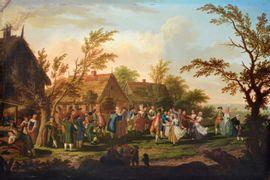 FRIEDRICH Jacob 1746-1813,Fête villageoise,1779,Loizillon FR 2021-10-23