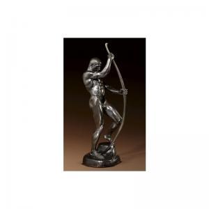 FRIEDRICH Nicolaus 1865,[a german, circa 1904, black patinated bronze stat,1990,Sotheby's 2005-11-09