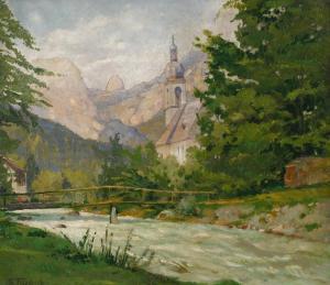 FRIEDRICH Salatha,Pfarrkirche St. Sebastian in Ramsau Blick auf die ,Mehlis DE 2020-08-27