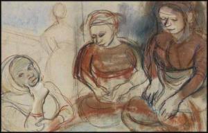 FRIEMAN Lilian,Three Women,1930,Heffel CA 2014-09-25