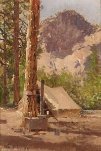 FRIES Charles Arthur 1854-1940,Yosemite Campground,1901,Bonhams GB 2024-04-23