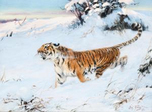 FRIESE Richard Bernhard L. 1854-1918,Tiger im Schnee,1897,Palais Dorotheum AT 2023-10-04