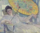 FRIESEKE Frederick Carl 1874-1939,Woman with Parasol,1912,Christie's GB 2014-05-22