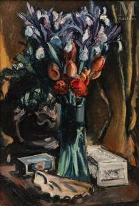 FRIESZ Emile Othon 1879-1949,Nature morte au bouquet et au coquillage,Millon & Associés 2024-03-26