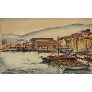 FRIESZ Emile Othon 1879-1949,PORT DE TOULON,Tajan FR 2019-06-20