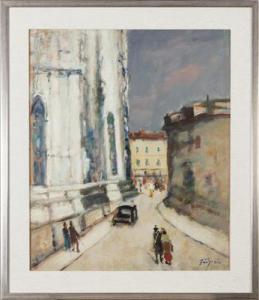 FRIGERIO LUIGI 1873-1936,Angolo con il Duomo di Milano.,Capitolium Art Casa d'Aste IT 2017-12-06