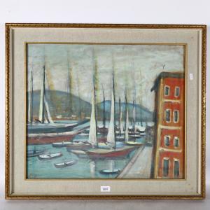 FRIGERIO Luigi 1873-1938,Continental harbour scene,Burstow and Hewett GB 2023-01-12