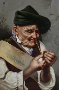 FRIGERIO Raffaele 1875-1948,A GOOD SMOKE,Great Western GB 2023-03-31
