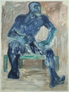 FRINK Elizabeth 1930-1993,Study for Sitting Man,1984,Tiroche IL 2024-04-14