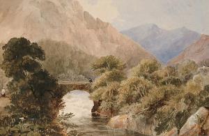 FRIPP George Arthur 1813-1896,Rural landscape with a bridge,Bonhams GB 2004-08-17