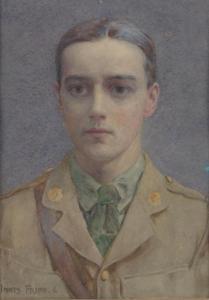 FRIPP Innes 1867-1963,portrait of an Officer,1916,Burstow and Hewett GB 2017-05-03