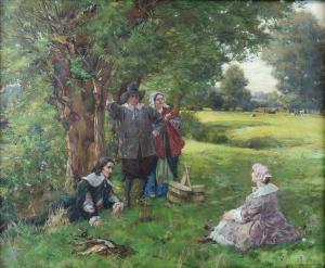 FRIPP Innes 1867-1963,The Fishing Party,1903,Ewbank Auctions GB 2021-09-16