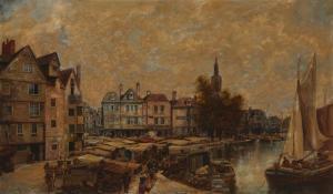 FRISCH Johann Christoph 1738-1815,Harbor scene,John Moran Auctioneers US 2024-04-10