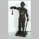 FRISCHE Arnold 1869,Große stehende Figur eines Bergmanns mit Grubenlam,Von Zengen DE 2009-11-26