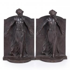 FRISHMUTH Harriet Whitney 1880-1980,Greek Dancers /A Pair of Bookends,1910,Skinner US 2024-03-06