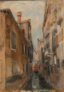FRISIA Donato 1883-1953,Canale veneziano,Finarte IT 2023-10-19