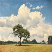 FRISTRUP Niels, Niklaus,Summer landscape with a field near the coast,1886,Bruun Rasmussen 2016-09-12
