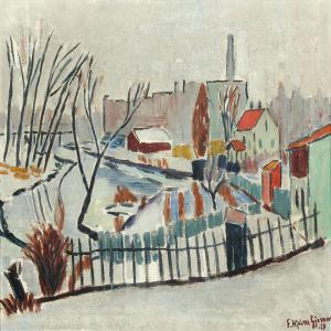 FRITHJOF HJELM GJEMRE 1892-1972,View of Oslo,Bruun Rasmussen DK 2012-12-17