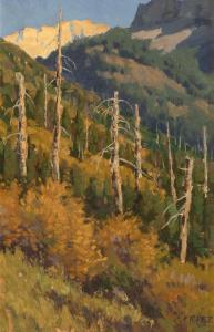 FRITZ CHARLES JOHN 1955,An Old Burn - Logan Pass,Santa Fe Art Auction US 2021-05-29